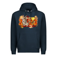 Navy chinese new year 2023 rabbit year Premium Hoodie - CowGirlArtShop
