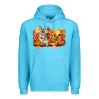 Ocean Blue chinese new year 2023 rabbit year Premium Hoodie - CowGirlArtShop