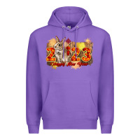 Purple chinese new year 2023 rabbit year Premium Hoodie - CowGirlArtShop