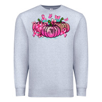 Heather Grey Cancer pumpkins Cancer Awareness Premium Sweatshirt - HowdyJamesFarm