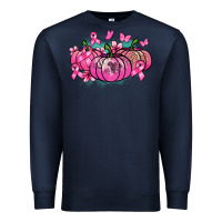Navy Cancer pumpkins Cancer Awareness Premium Sweatshirt - HowdyJamesFarm