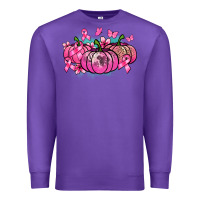 Purple Cancer pumpkins Cancer Awareness Premium Sweatshirt - HowdyJamesFarm