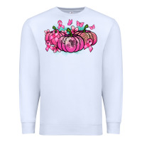 White Cancer pumpkins Cancer Awareness Premium Sweatshirt - HowdyJamesFarm
