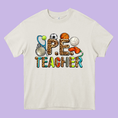 Pe Teacher Heavy Core Tee Designed By Adodesignshop