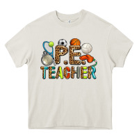 Cream pe teacher Heavy Core Tee - AdoDesignShop