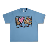 Pebble Blue love like jesus Urban Heavy Tee - MaliasSmallBusiness