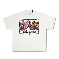 Pistachio love like jesus Urban Heavy Tee - MaliasSmallBusiness