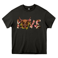 Asphalt highland cow love Heavy Core Tee - JahusDesignShop