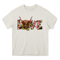 Cream highland cow love Heavy Core Tee - JahusDesignShop