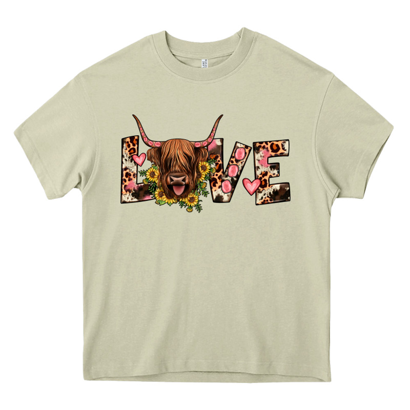 Highland Cow Love Heavy Core Tee by JahusDesignShop | Teevron