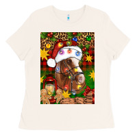 Bone Christmas horse Ladies Tee - Artiststas