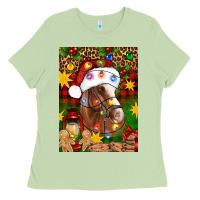 Matcha Christmas horse Ladies Tee - Artiststas