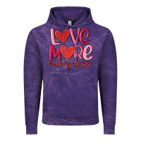Cloud Purple love more worry less Vintage Hoodie - MaliasSmallBusiness