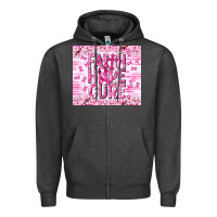 Charcoal Heather Faith hope cure Cancer Zipper Hoodie - NancyCooperArtShop
