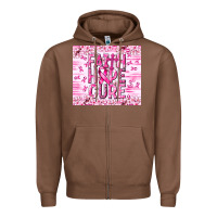 Chestnut Faith hope cure Cancer Zipper Hoodie - NancyCooperArtShop