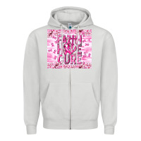 Dove Grey Faith hope cure Cancer Zipper Hoodie - NancyCooperArtShop