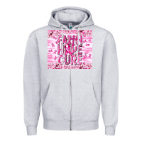 Heather Grey Faith hope cure Cancer Zipper Hoodie - NancyCooperArtShop