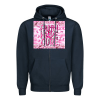 Navy Faith hope cure Cancer Zipper Hoodie - NancyCooperArtShop