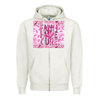 Oatmeal Heather Faith hope cure Cancer Zipper Hoodie - NancyCooperArtShop