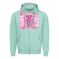 Seafoam Faith hope cure Cancer Zipper Hoodie - NancyCooperArtShop