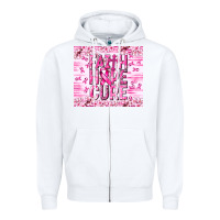 White Faith hope cure Cancer Zipper Hoodie - NancyCooperArtShop