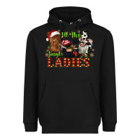 Black all the jingle ladies Heavyweight Hoodie - CowGirlArtShop