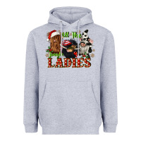 Heather Grey all the jingle ladies Heavyweight Hoodie - CowGirlArtShop