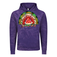 Cloud Purple watermelon summer rainbow Vintage Hoodie - Jasminsmagicworld