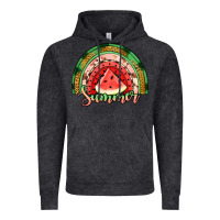 Vintage Black watermelon summer rainbow Vintage Hoodie - Jasminsmagicworld
