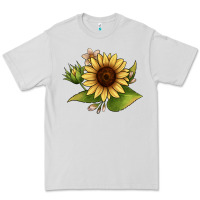 Dove Grey sunflower Premium Tee - JahusDesignShop