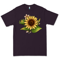 Plum sunflower Premium Tee - JahusDesignShop