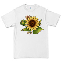 White sunflower Premium Tee - JahusDesignShop