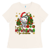 Bone i want a hippopotamus for christmas Ladies Tee - AdoDesignShop