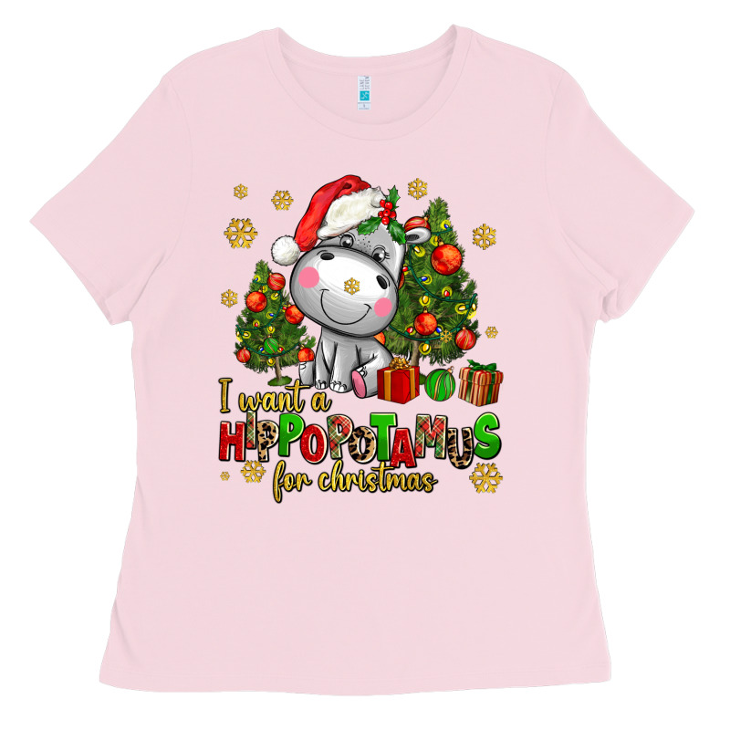 I Want A Hippopotamus For Christmas Ladies Tee by AdoDesignShop | Teevron