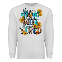 Dove Grey Super mom super wife super tired Premium Sweatshirt - CowGirlArtShop