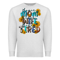 Oatmeal Heather Super mom super wife super tired Premium Sweatshirt - CowGirlArtShop