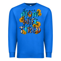 True Royal Super mom super wife super tired Premium Sweatshirt - CowGirlArtShop