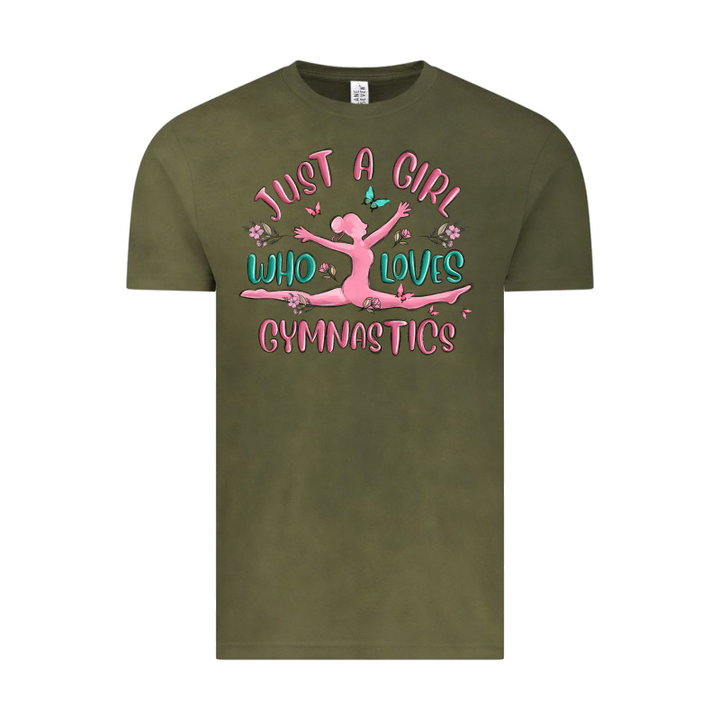 Just A Girl Who Loves Gymnastics Vintage Tee by MaliasSmallBusiness | Teevron