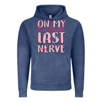 Vintage Denim on my husband last nerve Vintage Hoodie - MaliasSmallBusiness