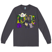 Smoke Mardi Gras Love Nurse Long Sleeve Tee - BundleAndBundleShop