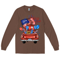 Chestnut farm truck,america flag Long Sleeve Tee - JahusDesignShop