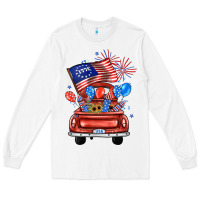 Farm Truck,america Flag Long Sleeve Tee | Teevron