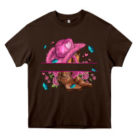 Chocolate Brown pink cowgirl hat and roses Heavy Core Tee - AdoDesignShop