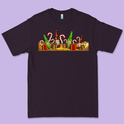 Beer Bottles For Christmas Premium Tee Designed By Adodesignshop