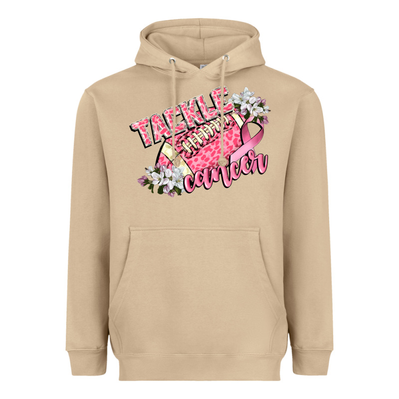 Tackle Cancer Heavyweight Hoodie by CowGirlArtShop | Teevron