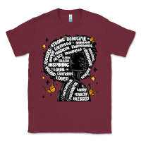 Burgundy black woman quotes Classic Tee - MaliasSmallBusiness