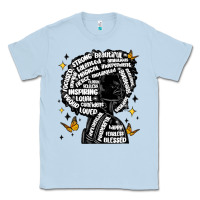 Dusty Blue black woman quotes Classic Tee - MaliasSmallBusiness