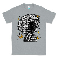 Heather Grey black woman quotes Classic Tee - MaliasSmallBusiness