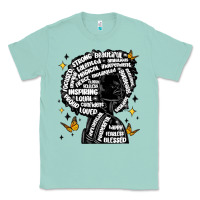 Seafoam black woman quotes Classic Tee - MaliasSmallBusiness