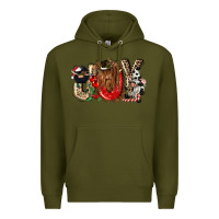Army Green joy Premium Hoodie - CowGirlArtShop